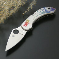 Spyderco(スパイダルコ) ドラゴンフライ ステンレス タトゥ- (直刃) ステンレス 柄付き C28PT
