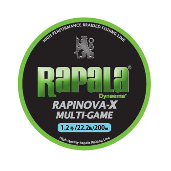 Rapala(ラパラ) ラピノヴァ・エックス マルチゲーム 200m 1.2号/22lb ライムグリーン RLX200M12LG