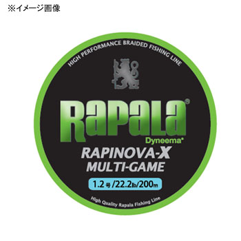 Rapala(ラパラ) ラピノヴァ・エックス マルチゲーム 200m 2号/32.8lb ライムグリーン RLX200M20LG