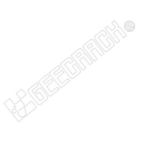 GEECRACK(ジークラック) ロゴステッカー200 ホワイト