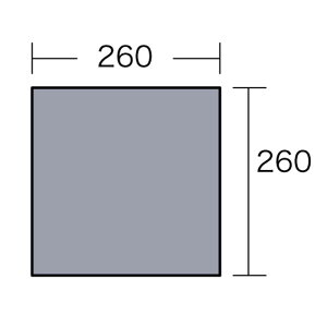 ogawa(�L�����p���W���p��) PVC�}���`�V�[�g 270×270�p �V���o�[ 1405