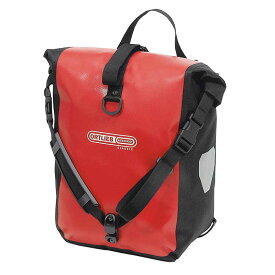 ORTLIEB(オルトリーブ) スポーツローラークラッシック(ペア) 防水IP64 フロントバッグ サイクル/自転車 25L(ペア) レッド×ブラック F6302