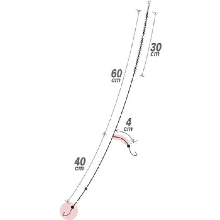 楽天市場 ハヤブサ Hayabusa 投げキス天秤式 秋田キツネ ケイムラ 2本鈎 鈎6 ハリス1 Nt666 ナチュラム 楽天市場支店