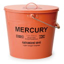 MERCURY(マーキュリー) ブリキバケツ オーバルフタツキ オレンジ MEBUBOOR