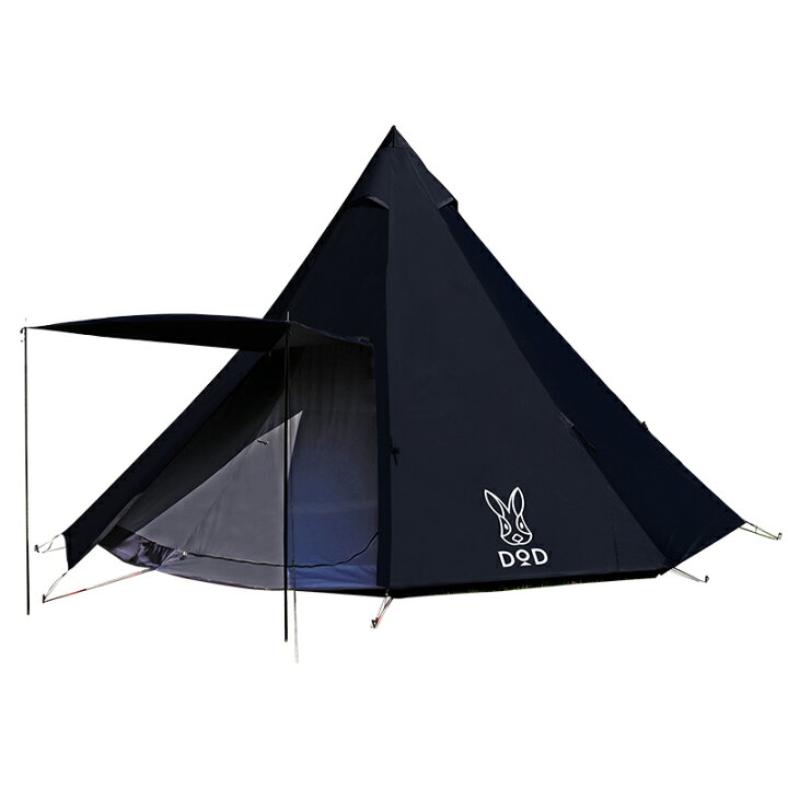 楽天市場】 DOD(ディーオーディー) ワンポールテント L ブラック T8  