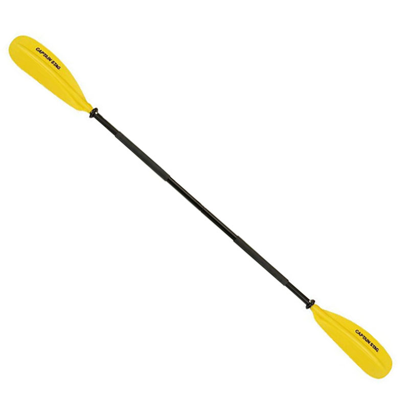 232cm アルミ・4ピース・パドル for カヤック パドルボード SUP 分解可能 強い kayak paddle (黒)