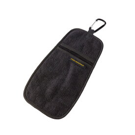 プロマリン(PRO MARINE) カラビナ付フィッシングタオル ブラック WPT026