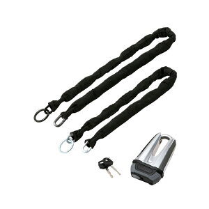 ドッペルギャンガー(DOPPELGANGER) ダブルループストロングチェーンロック ブラック DKL512-BK