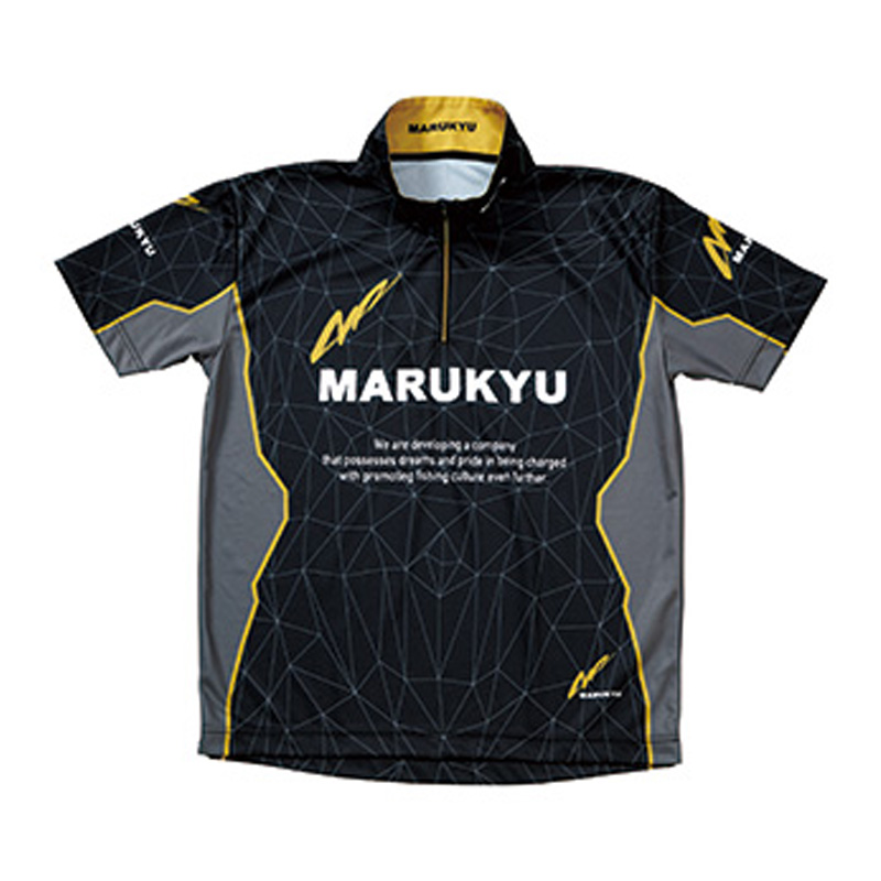 マルキュー(MARUKYU) マルキユージップアップシャツ02(半袖) M ブラック 16481 | ナチュラム 楽天市場支店