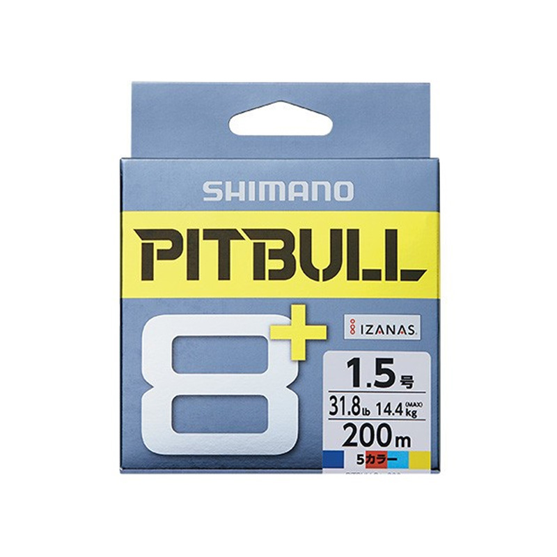ルアー釣り用PEライン シマノ SHIMANO LD-M61T PITBULL ピットブル 1.0号 8+ オンラインショッピング 69465 選択 200m 5カラー 10M
