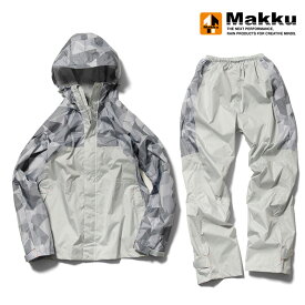 マック(Makku) クロス オーバー レインスーツ LL グレーカモ AS-8510