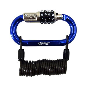 CYCLE PRO(サイクルプロ) カラビナロック 鍵/ダイヤル/ワイヤー サイクル/自転車 アルマイトブルー CP-LK171