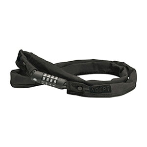 ADEPT(アデプト) C311 ダイヤル式チェーンロック 鍵/自転車/サイクル ジェットブラック LKW25708