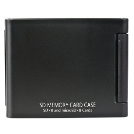 Kenko(ケンコー) SDメモリーカードケースAS 8枚収納タイプ(SDカード8枚+microSDカード8枚収納可能) ブラック ASSD8BK