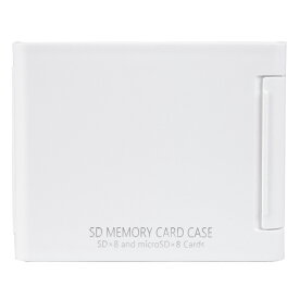 Kenko(ケンコー) SDメモリーカードケースAS 8枚収納タイプ(SDカード8枚+microSDカード8枚収納可能) ホワイト ASSD8WH