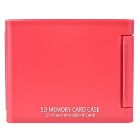 Kenko(ケンコー) SDメモリーカードケースAS 8枚収納タイプ(SDカード8枚+microSDカード8枚収納可能) レッド ASSD8RE