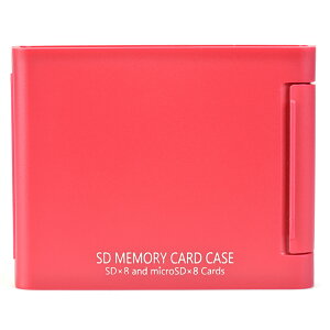 Kenko(ケンコー) SDメモリーカードケースAS 8枚収納タイプ(SDカード8枚+microSDカード8枚収納可能) レッド ASSD8RE