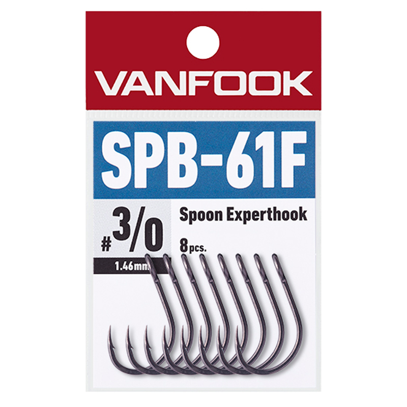 記念日 フック 釣り針 シンカー オモリ ヴァンフック VANFOOK SPB-61F 0 毎日がバーゲンセール エキスパートフック #2 フッ素ブラック エクストラヘビー