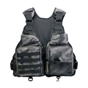 エクセル カモ ゲームフローティングベスト フリー グレーカモ NF-2290