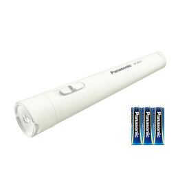 パナソニック(Panasonic) 乾電池エボルタNEO付き LED懐中電灯 最大18ルーメン 電池式 ホワイト BF-BG01N-W