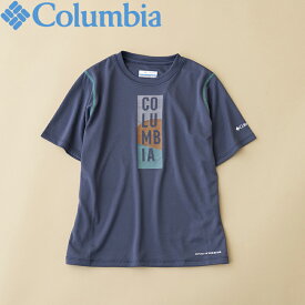 Columbia(コロンビア) Kid's ゼロ ルール ショート スリーブ グラフィック シャツ キッズ M 464(Collegiate N Stacked) AB2706