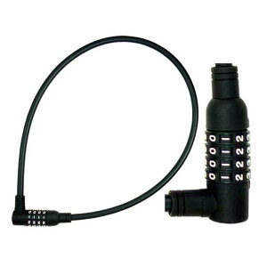 キャプテンスタッグ(CAPTAIN STAG) ダイヤルワイヤー錠90L・4桁・変更式 12mm ブラック Y-4342