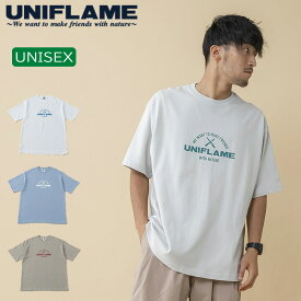 ユニフレーム(UNIFLAME) 【ユニフレーム×ナチュラム】9.1オンス マグナムウェイト STプリント Tシャツ M フロスグレー URNT-14