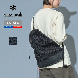 スノーピーク(snow peak) Double Face Mesh Shoulder Bag 約17L Black AC-22SU007BK