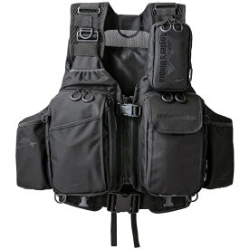 （予約6月入荷） アピア(APIA) アングラーズサポートベスト Ver.4 ブラック×ブラック