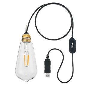 ロゴス(LOGOS) フィラメントLED電球 最大278ルーメン 充電式 74175048