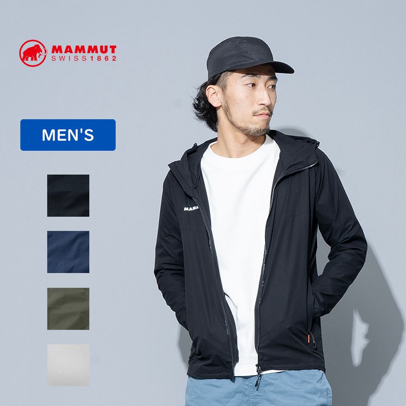 MAMMUT(マムート) GRANITE SO Hooded Jacket AF Men's M 0047(black×white) 1011-00322