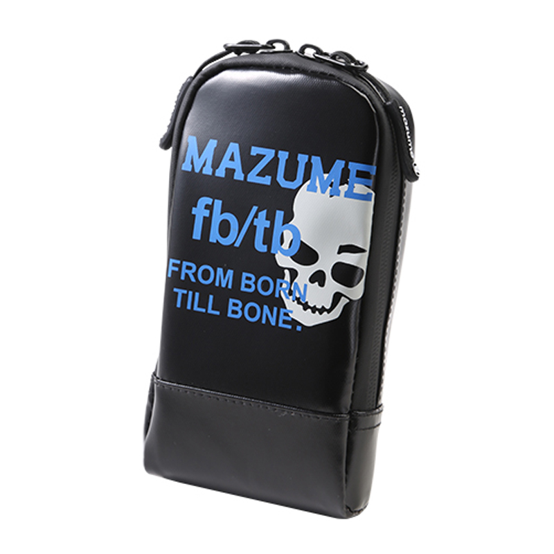 MAZUME(マズメ) Mazume モバイルケース Slim ブラック×ブルー MZAP-724 バッグ・ケース