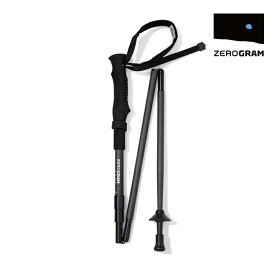 ZEROGRAM(ゼログラム) ZERO CARBON 130 FOLDING TREKKING POLE(120-130cm) 120～130cm BLACK