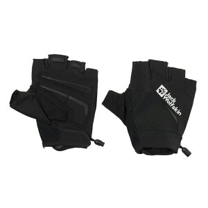 Jack Wolfskin(�W���b�N�E���t�X�L��) MOROBBIA GLOVE SHORT �O���[�u �T�C�N��/���]�� L 6000(BLACK) 1910432