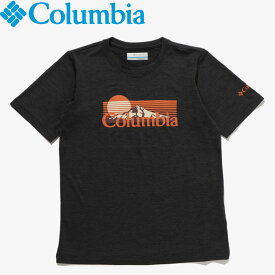Columbia(コロンビア) Youth マウント エコー ショートスリーブ グラフィック シャツ ユース M 012(SHARK HTHR×INVERTED) AB6637
