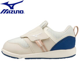 ミズノ(MIZUNO) K PLAMORE INFANT 2(プレモア インファント 2)キッズ シューズ 15.5cm 08(ライトベージュ×ネイビー) C1GD223208