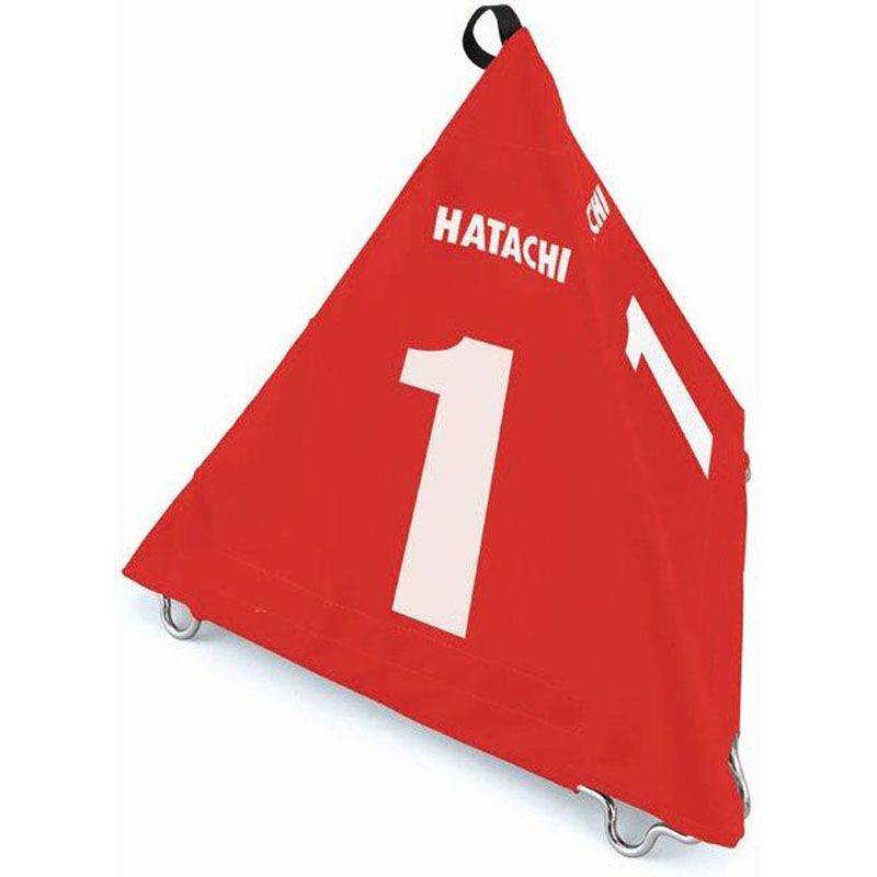 ハタチ(HATACHI) ホール表示板 BIGさんかく表示板 グラウンドゴルフ 15 レッド(62) BH4210