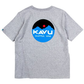 KAVU(カブー) マウンテン ロゴ ティー メンズ M ヘザーグレー 19821829033005