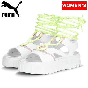 PUMA(v[}) MAYZE SANDAL LACES POP(CYT_[X|bv)/EBY T_ 24.0cm 01(PUMA WHITE-FA) 390638