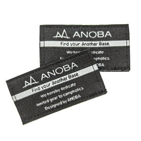 アノバ(ANOBA) オリジナルワッペン 2枚セット ブラック AN101