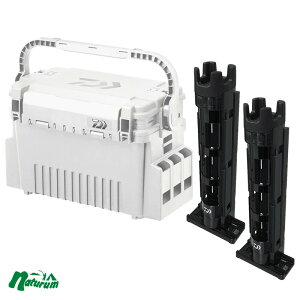 ダイワ(Daiwa) タックルボックス TB4000HS+ロッドスタンド TB25(お得な3点セット) ブラック