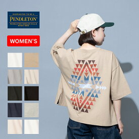 PENDLETON(ペンドルトン) W S/S Back Print Tee(バック プリント ティ)ウィメンズ フリー ベージュ 19804411018000