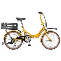 楽天市場】折り畳み自転車 キャプテンスタッグ イエローの通販