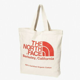 THE NORTH FACE(ザ・ノース・フェイス) 【24春夏】ORGANIC COTTON TOTE(オーガニックコットントート) ONE SIZE ナチュラル×レッドクレイ(NR) NM82385