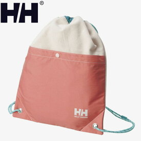 HELLY HANSEN(ヘリーハンセン) K COTTON CANVAS NAPSACK(キッズ コットンキャンバスナップサック) ONE SIZE アイボリー×サンセットコーラル(IS) HYJ92351