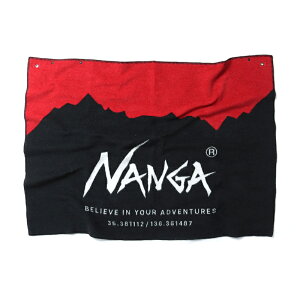 iK(NANGA) FLAME RESISTANT LOGO BLANKET(t[ WX^g SuPbg) t[ RED×BLK N1FRG5N5