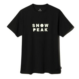 スノーピーク(snow peak) 【24春夏】スノーピーカー Tシャツ キャンパー M ブラック TS-24SU00303BK