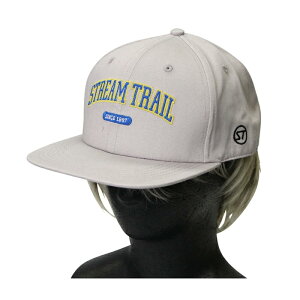 STREAM TRAIL(�X�g���[���g���C��) STRAIGHT CAP COLLEGE(�X�g���[�g�L���b�v �J���b�W) �t���[ BEIGE gfc-st-0426