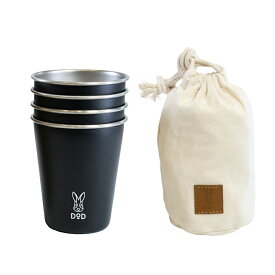 DOD(ディーオーディー) ヨッツスタック・ウサカップ 350ml ブラック MG1-232-BK
