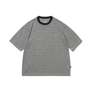 �X�m�[�s�[�N(snow peak) Summer Wool Stripe T-Shirt �S2�F �S2�T�C�Y